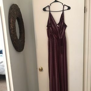 Dark purple strapy jumpsuit